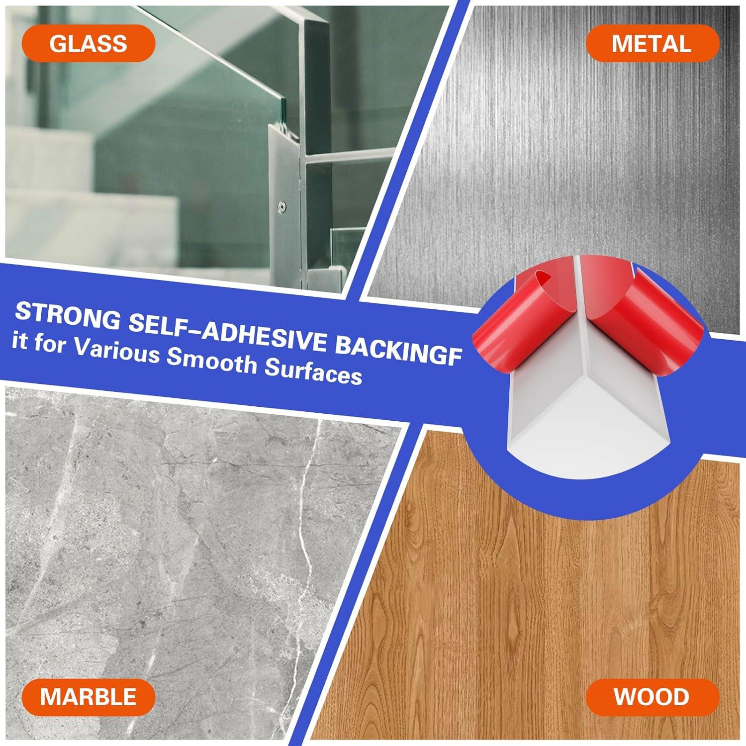 Moldura Cuarterona Flexible Autoadhesiva WURJHSONG 99.06cm Blanco