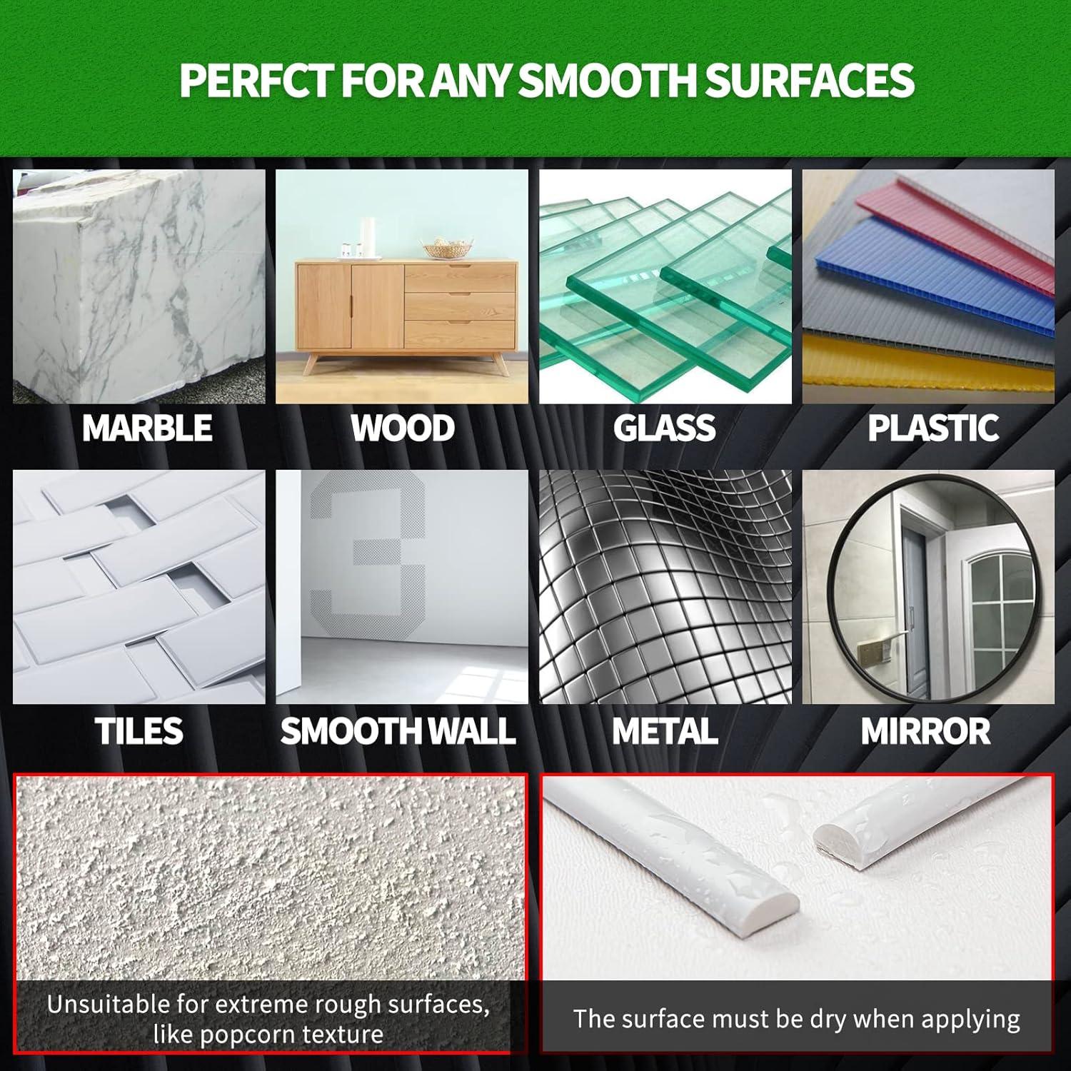 Moldura Autoadhesiva LONGKING 3m Blanca para Azulejos