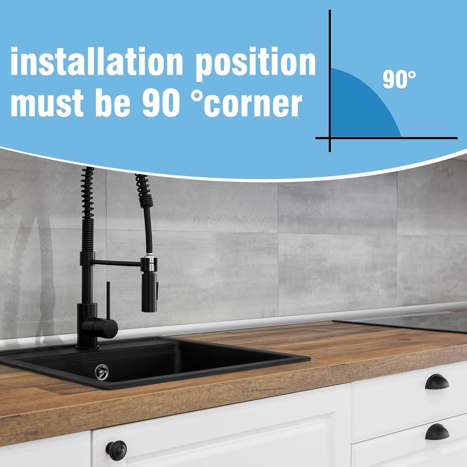 Moldura Flexible de Cuarto Redondo Moonoom 299.72 cm TPE Blanca