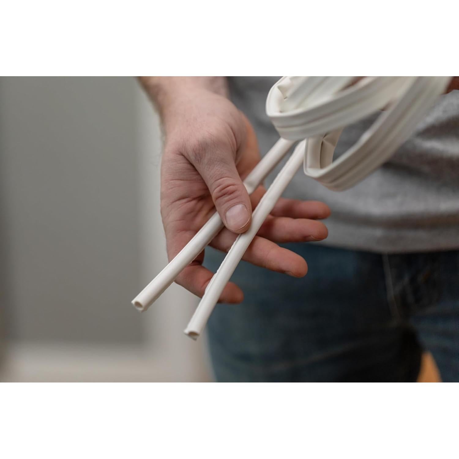 Sello de burlete de silicona Duck Brand 17 ft autoadhesivo blanco