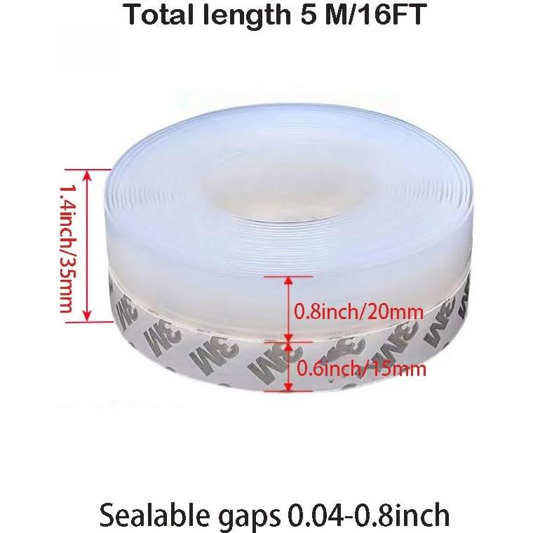 Tira de Sellado de Ventana Forfuture-go 5M 35mm Transparente