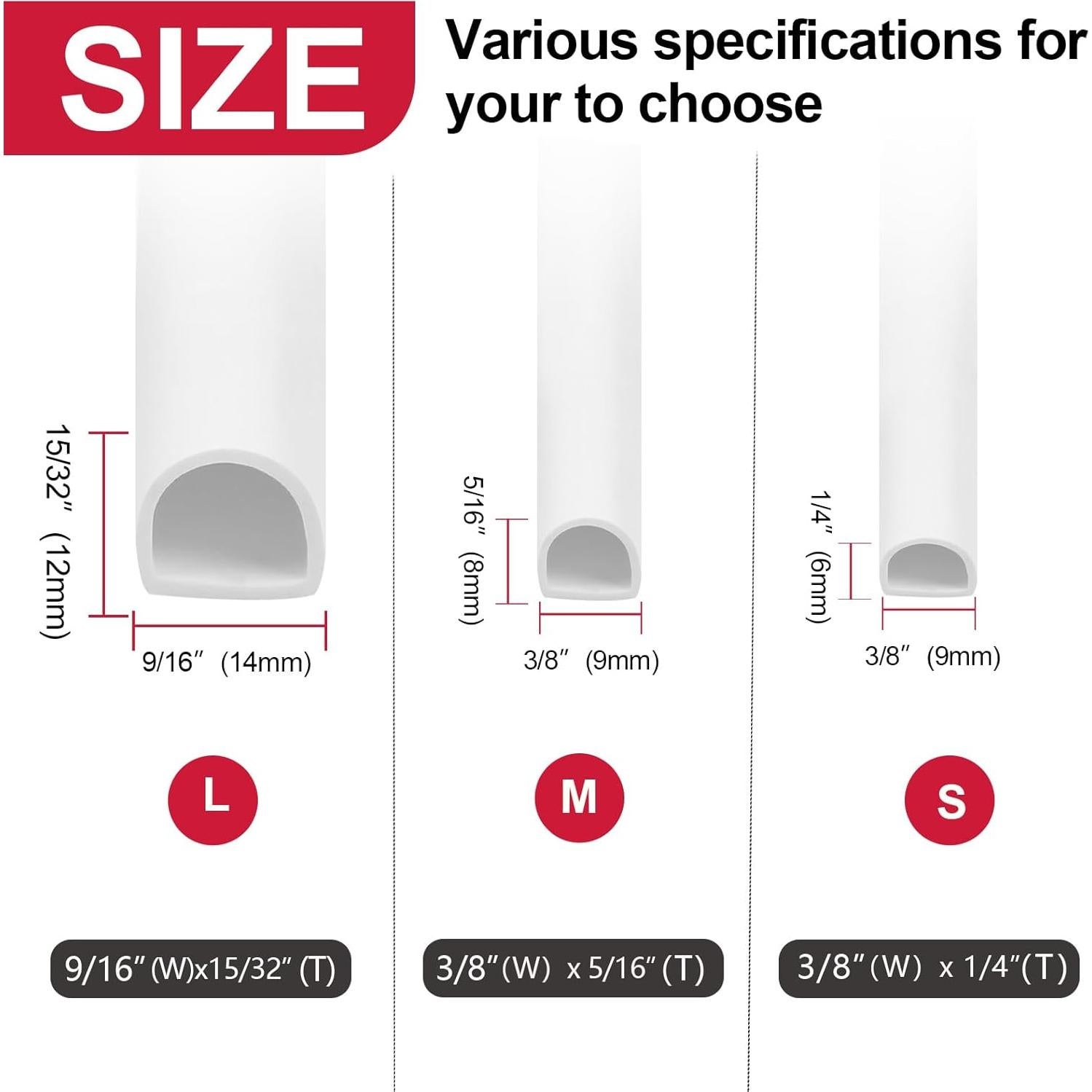 Tira de Sellado de Puerta Benory 6m Silicona Autoadhesiva