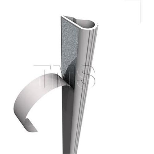 Sello de puerta aislante Trademark 6.1m silicona 1.27cm blanco
