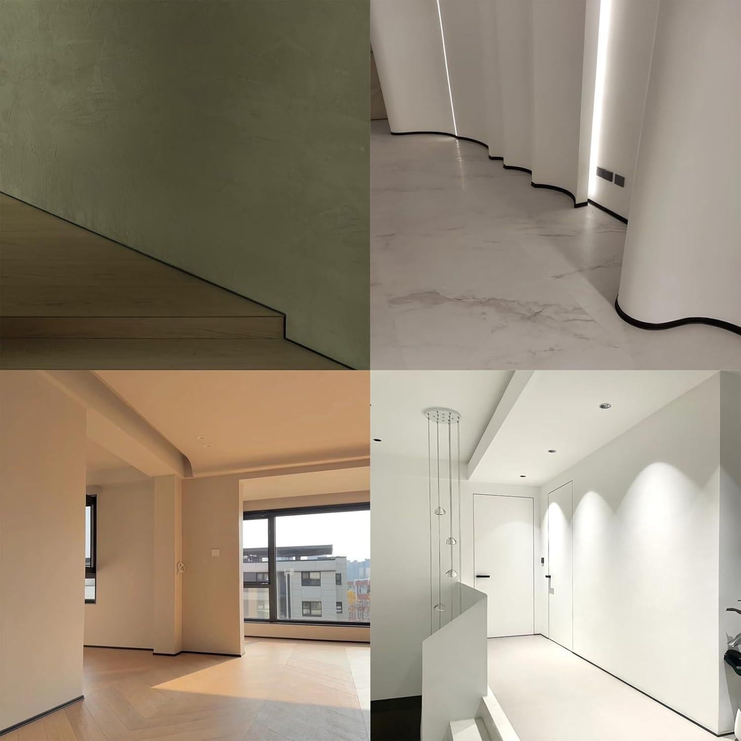 Moldura Flexible Autoadhesiva Ynotus 401.3cm Blanco para Esquinas