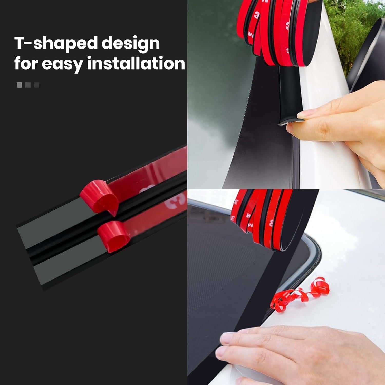 Tira de Sellado de Goma FengleAuto 5m x 30mm para Parabrisas