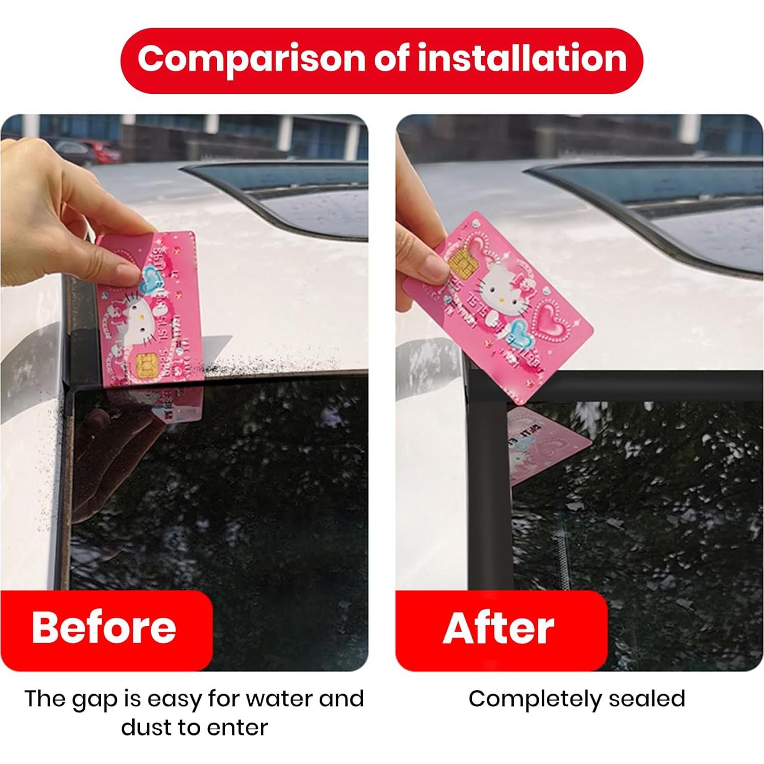 Tira de Sellado de Goma FengleAuto 5m x 30mm para Parabrisas