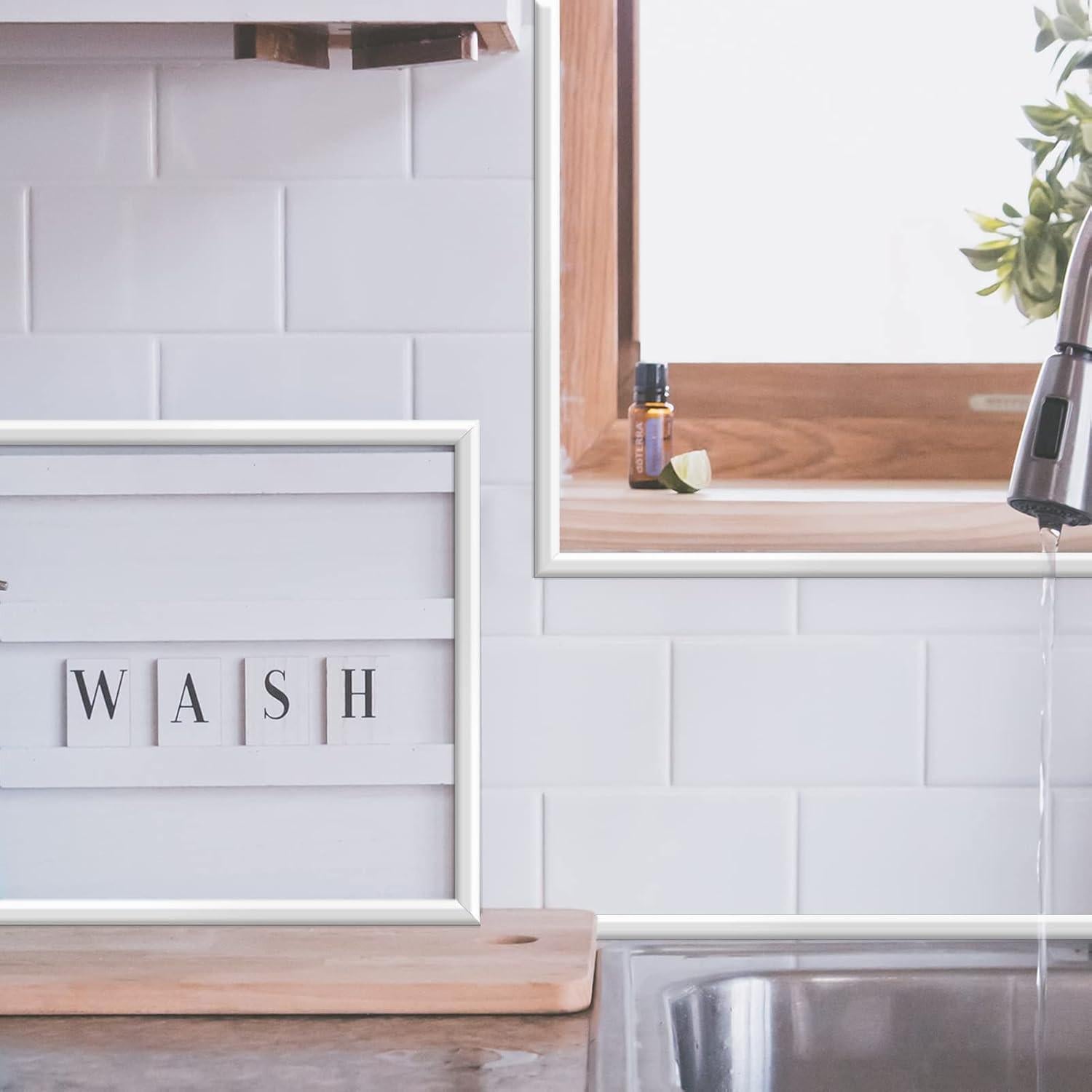 Tira de Moldura Autoadhesiva Art3dwallpanels 7.62 m Blanca