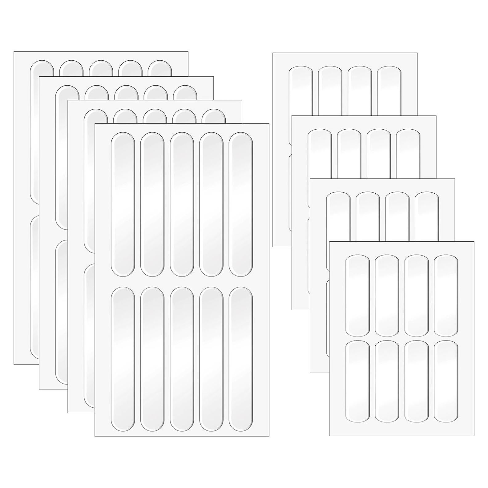 72 Bumpers Transparentes Autoadhesivos Silicona para Gabinete