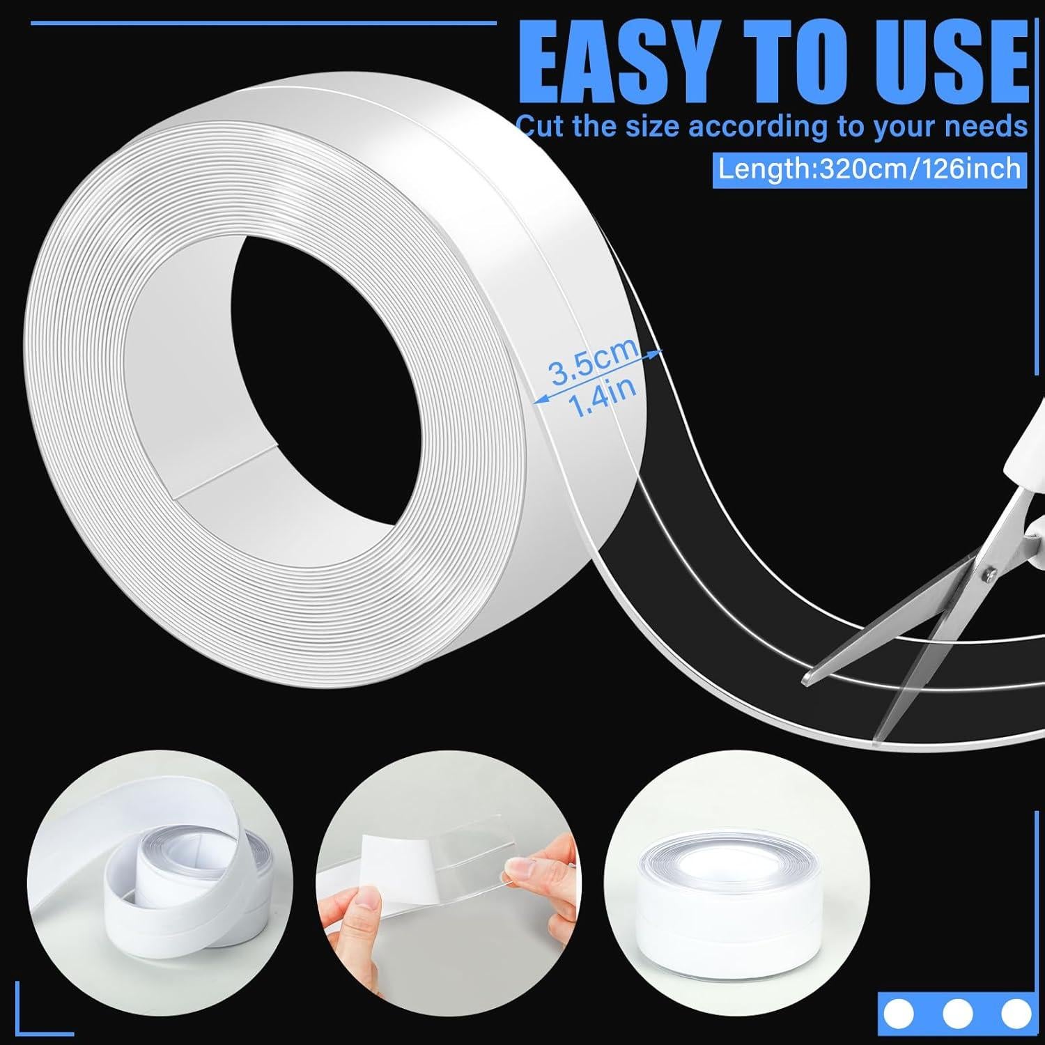 Cinta de Sellado Transparente Frienda 3.2m x 3.8cm PVC Impermeable