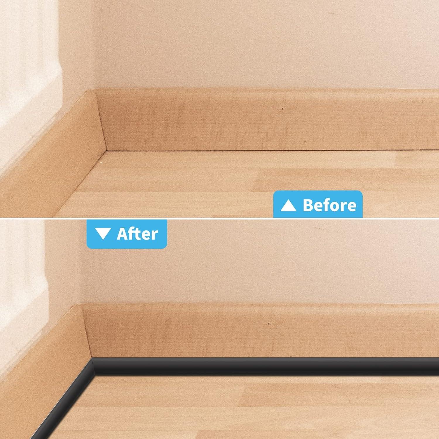 Tira Flexible Autoadhesiva Art3d 3.05m para Azulejos Negro