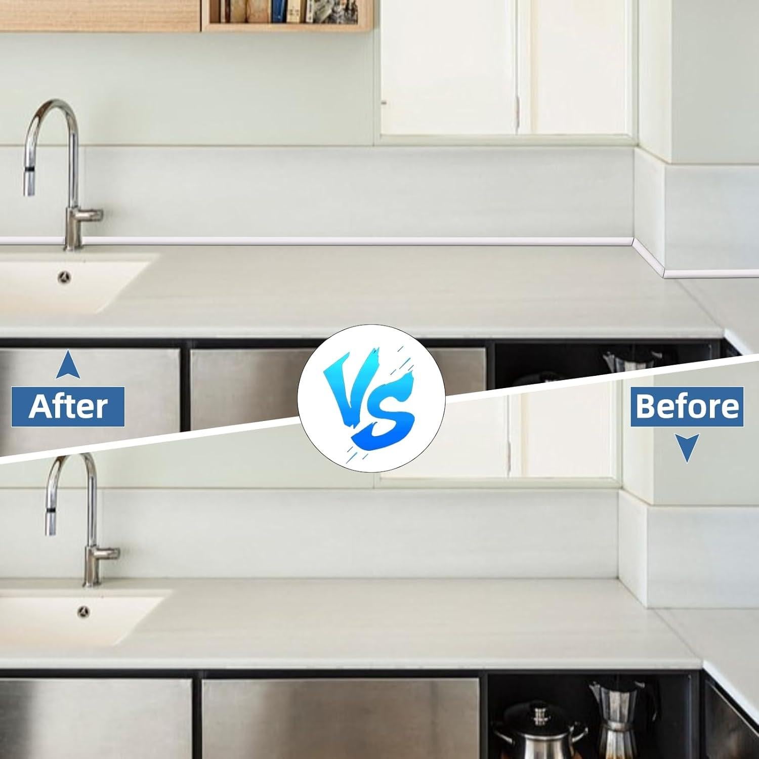 Moldura Flexible de Silicona Conwang 299.72 cm para Bordes Curvados