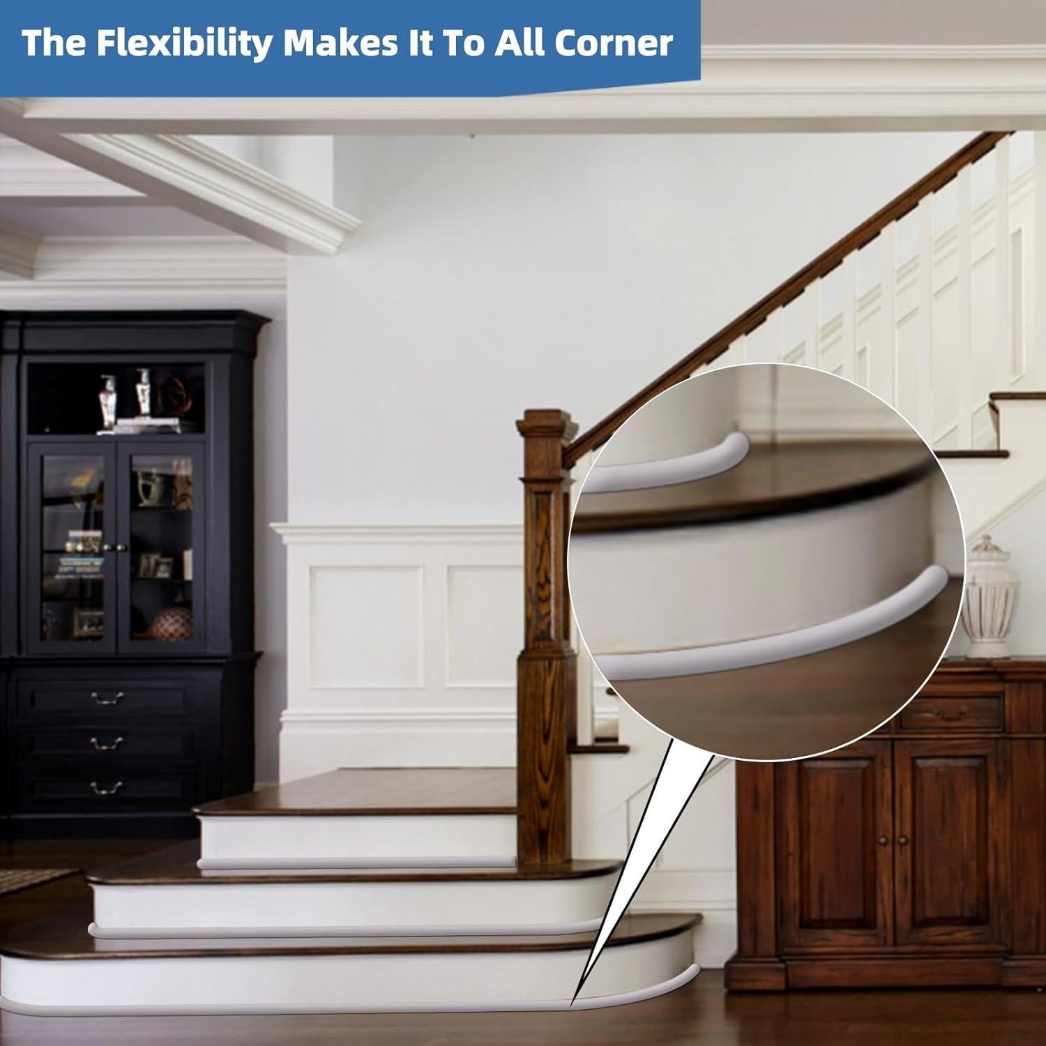 Moldura Flexible de Silicona Conwang 299.72 cm para Bordes Curvados