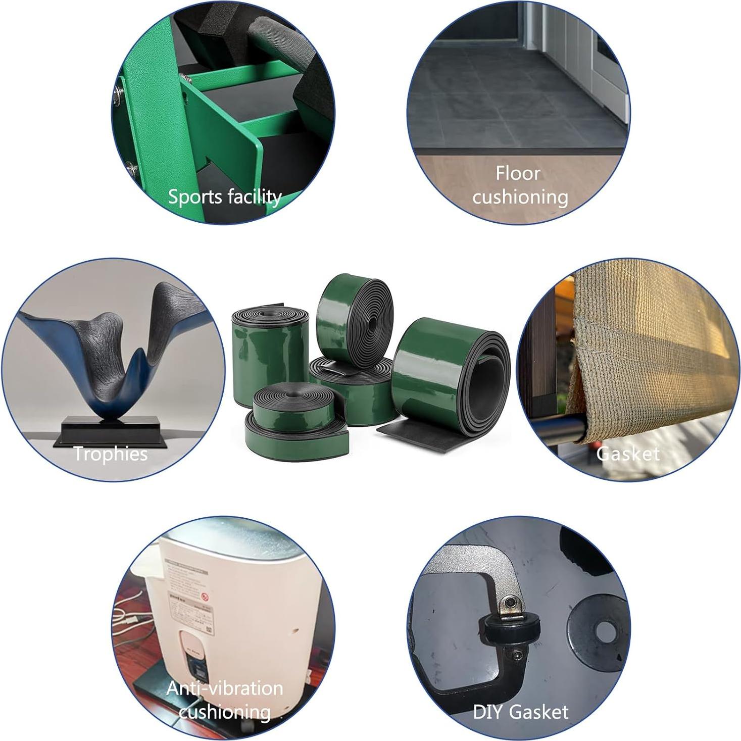 Tira de Goma Adhesiva HooTown 5.08cm Ancha x 3.2mm Gruesa