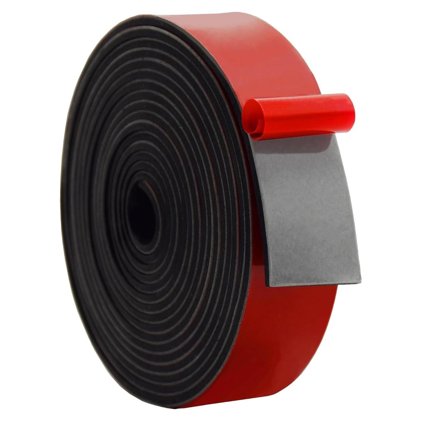 Tiras de goma neopreno adhesivas DOBTIM 1.58mm x 25.4mm x 3.05m