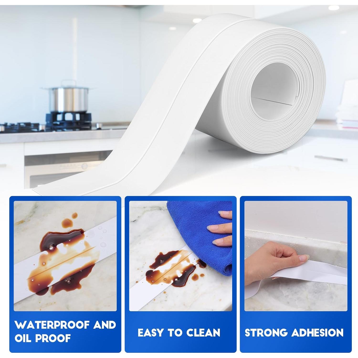 Cinta de Calafateo Blanca ESRICH 5 Rollos 3.81 cm x 3.05 m