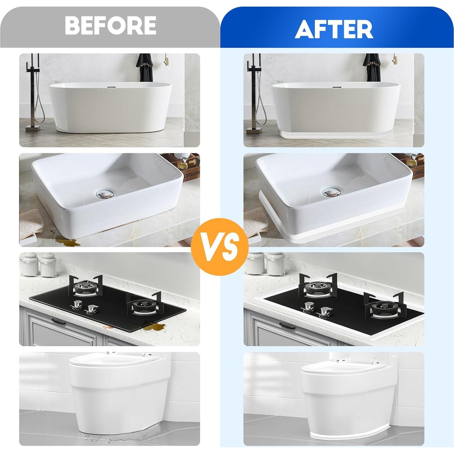 Cinta de Calafateo Blanca ESRICH 5 Rollos 3.81 cm x 3.05 m