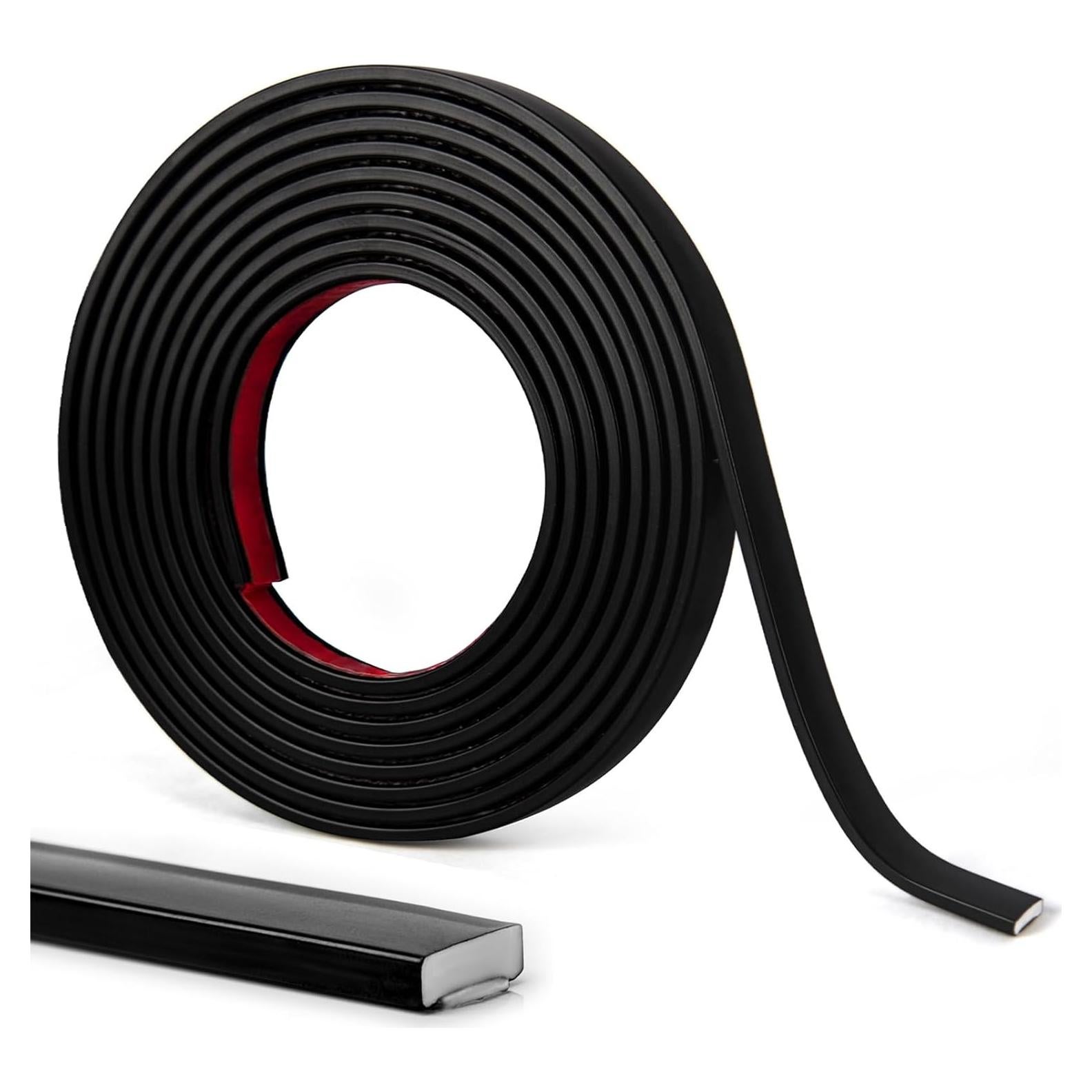 Moldura Autoadhesiva LONGKING 3m PVC Negro para Azulejos