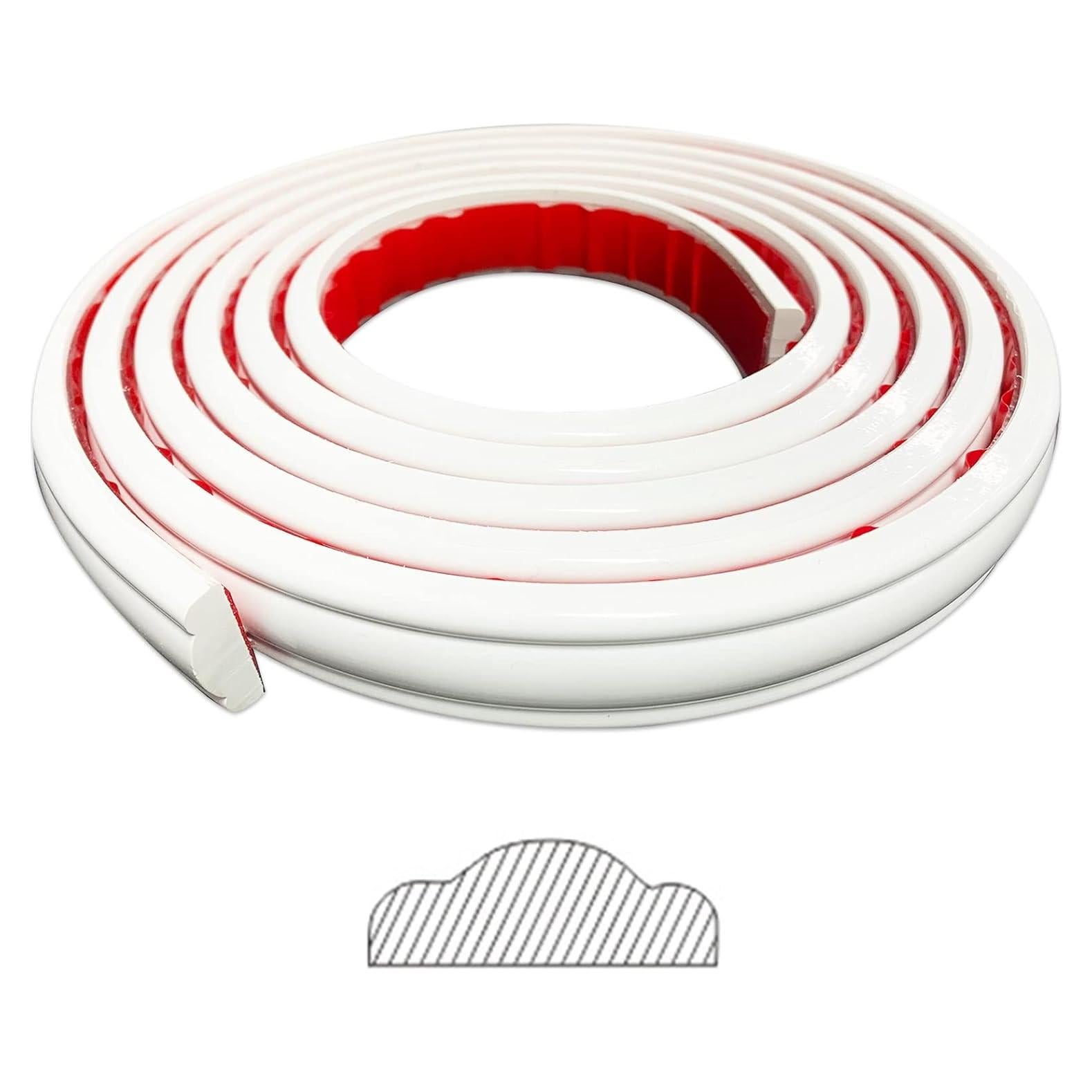 Moldura de Pared Autoadhesiva Gaahing 3m x 2.7cm Blanca