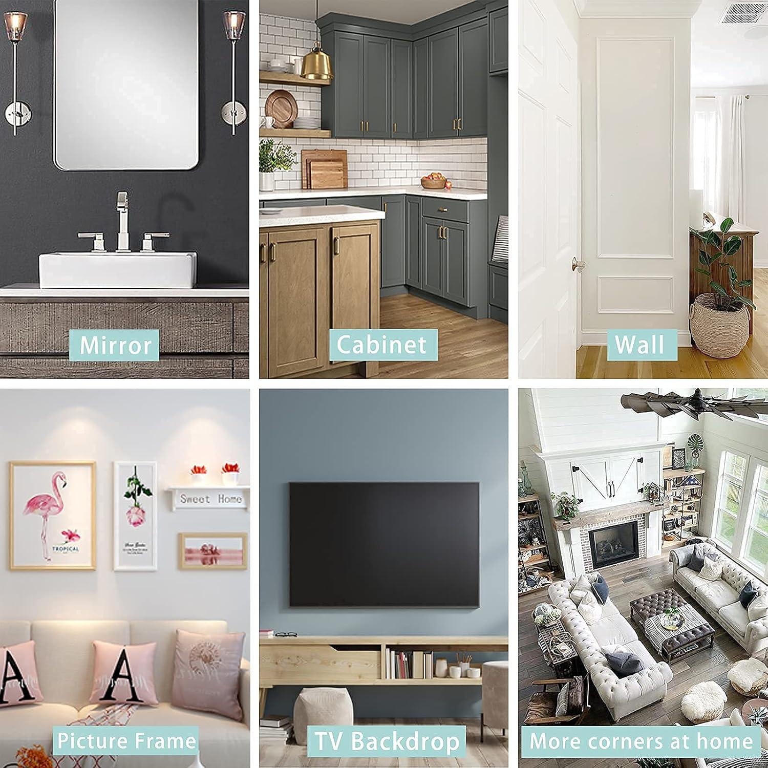 Moldura de Pared Autoadhesiva Gaahing 3m x 2.7cm Blanca