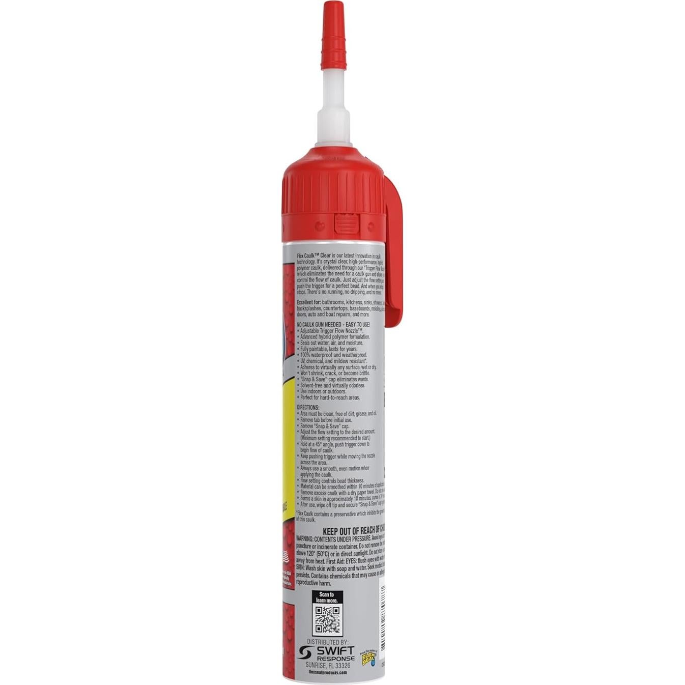 Sellador Flex Caulk Híbrido Polimérico Transparente 186 g