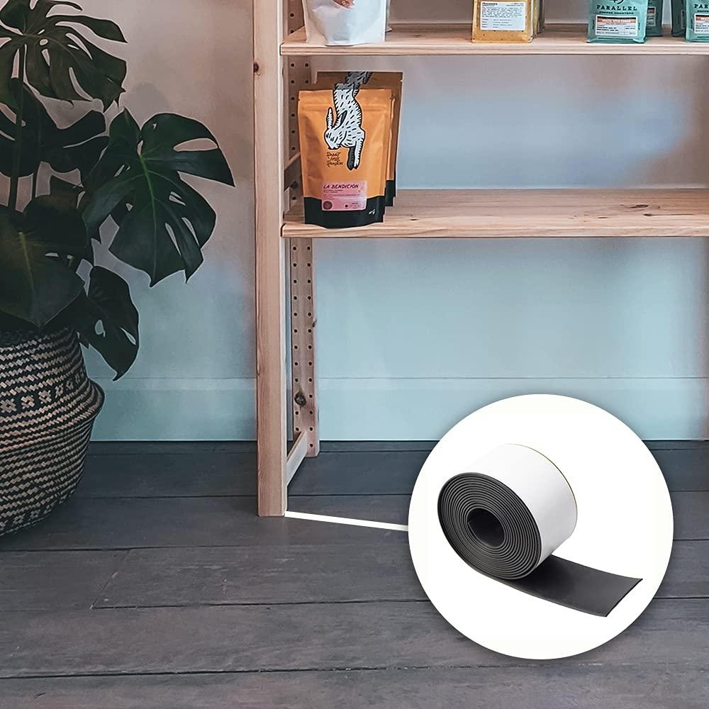 Tiras de goma neopreno autoadhesivas DOBTIM 1cm x 3m 1/8" grosor