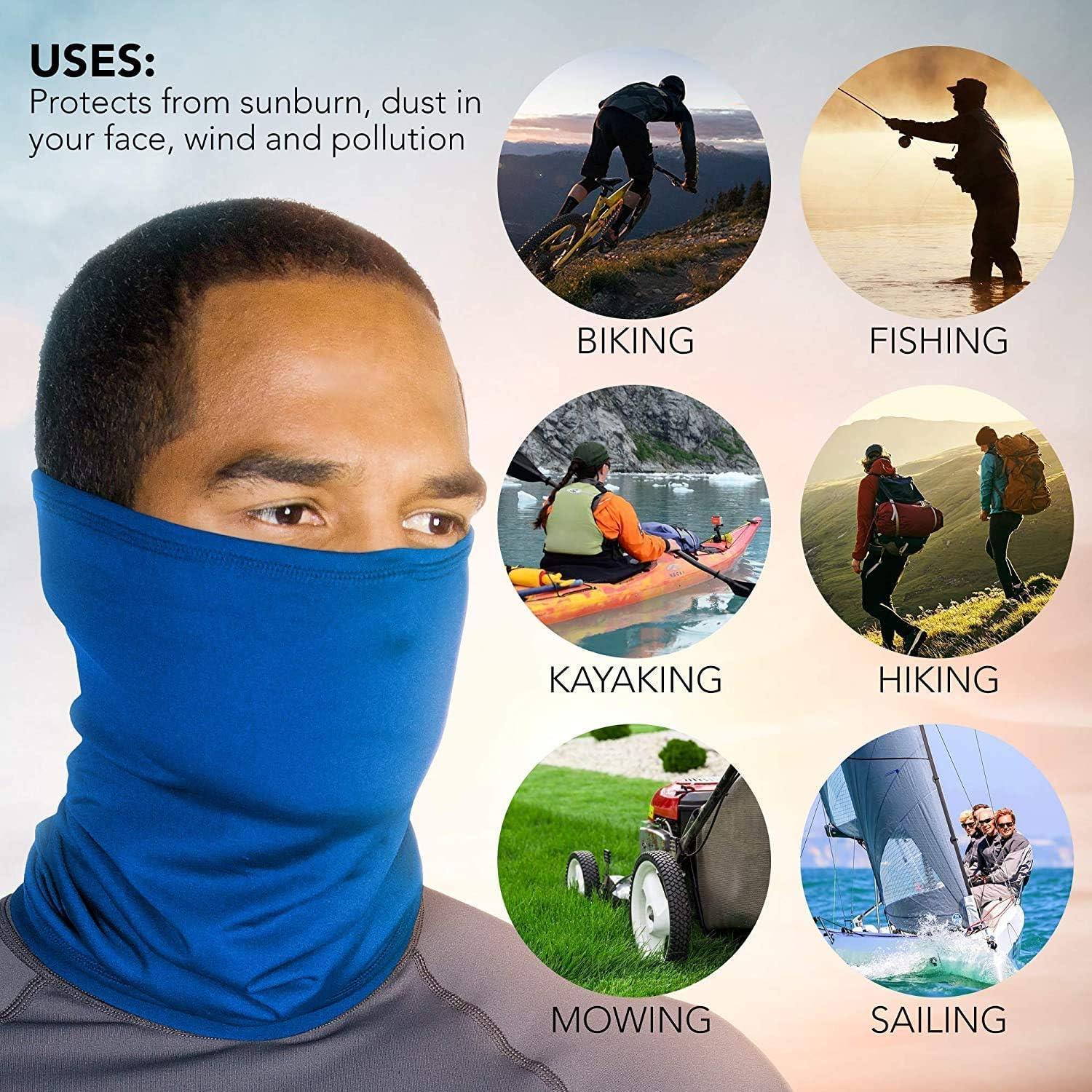 Gaiter de Cuello WindRider UPF 50+ Azul para Hombres y Mujeres