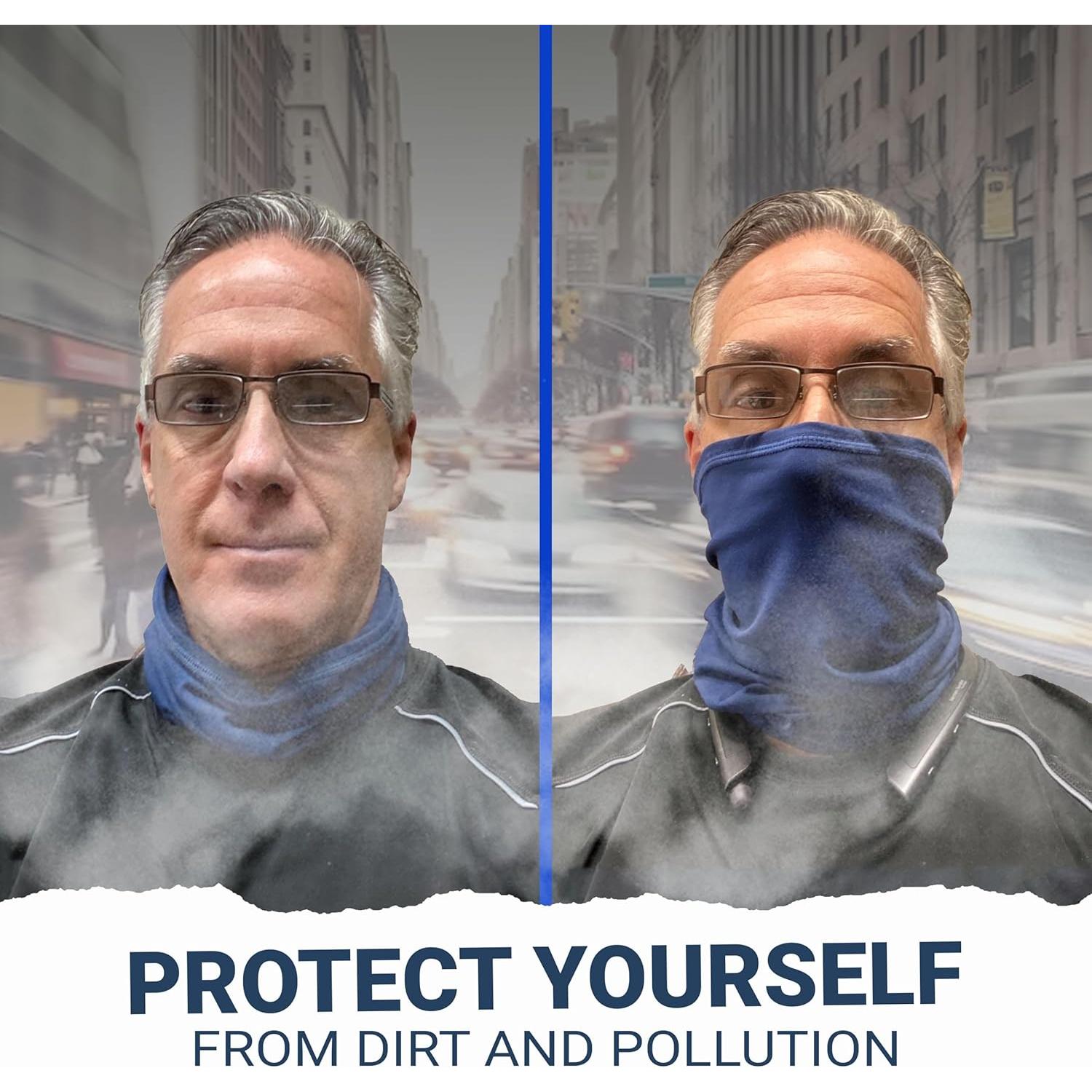 Gaiter de Cuello WindRider UPF 50+ Azul para Hombres y Mujeres