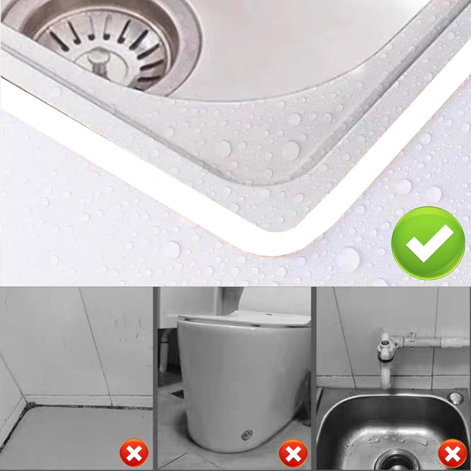 Moldura de Techo Autoadhesiva WSIWZAI 12.8cm Blanco Flexible