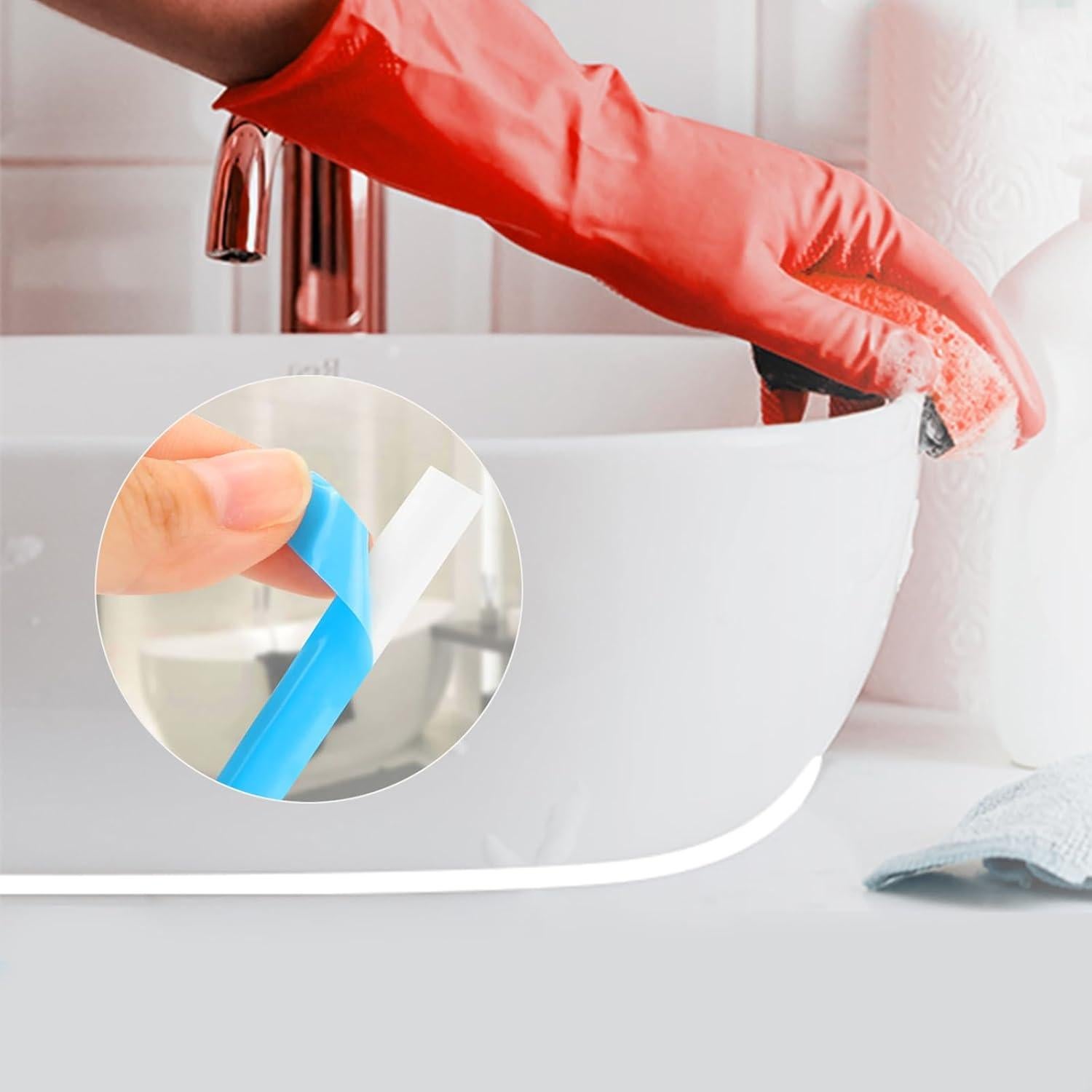 Moldura de Techo Autoadhesiva WSIWZAI 12.8cm Blanco Flexible