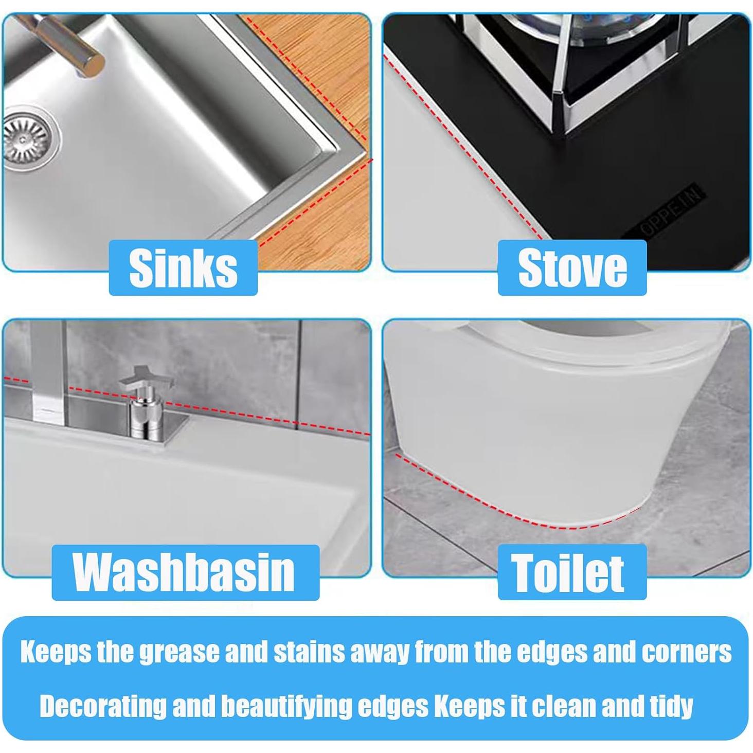 Moldura de Techo Autoadhesiva WSIWZAI 12.8cm Blanco Flexible