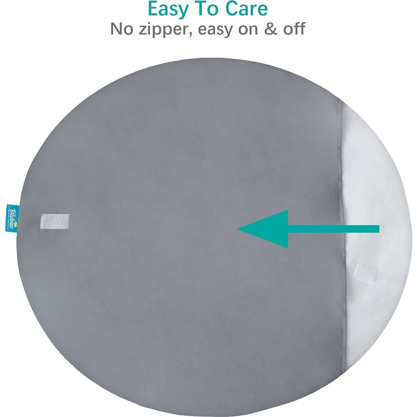 Sábanas para Cuna Biloban 2 Piezas Algodón Ajustadas Gris