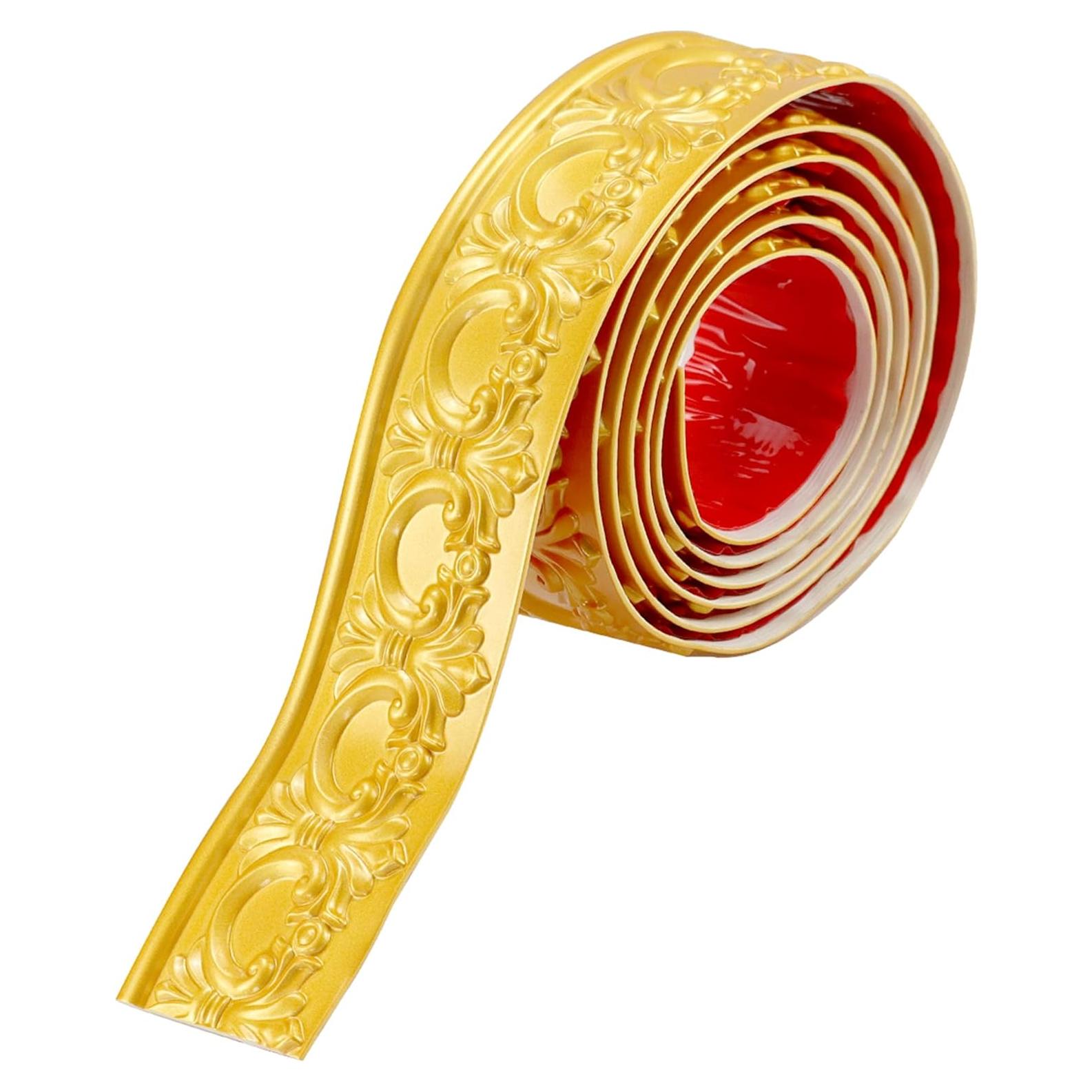 Moldura Autoadhesiva Flexible Leenevs 3m Dorado PVC