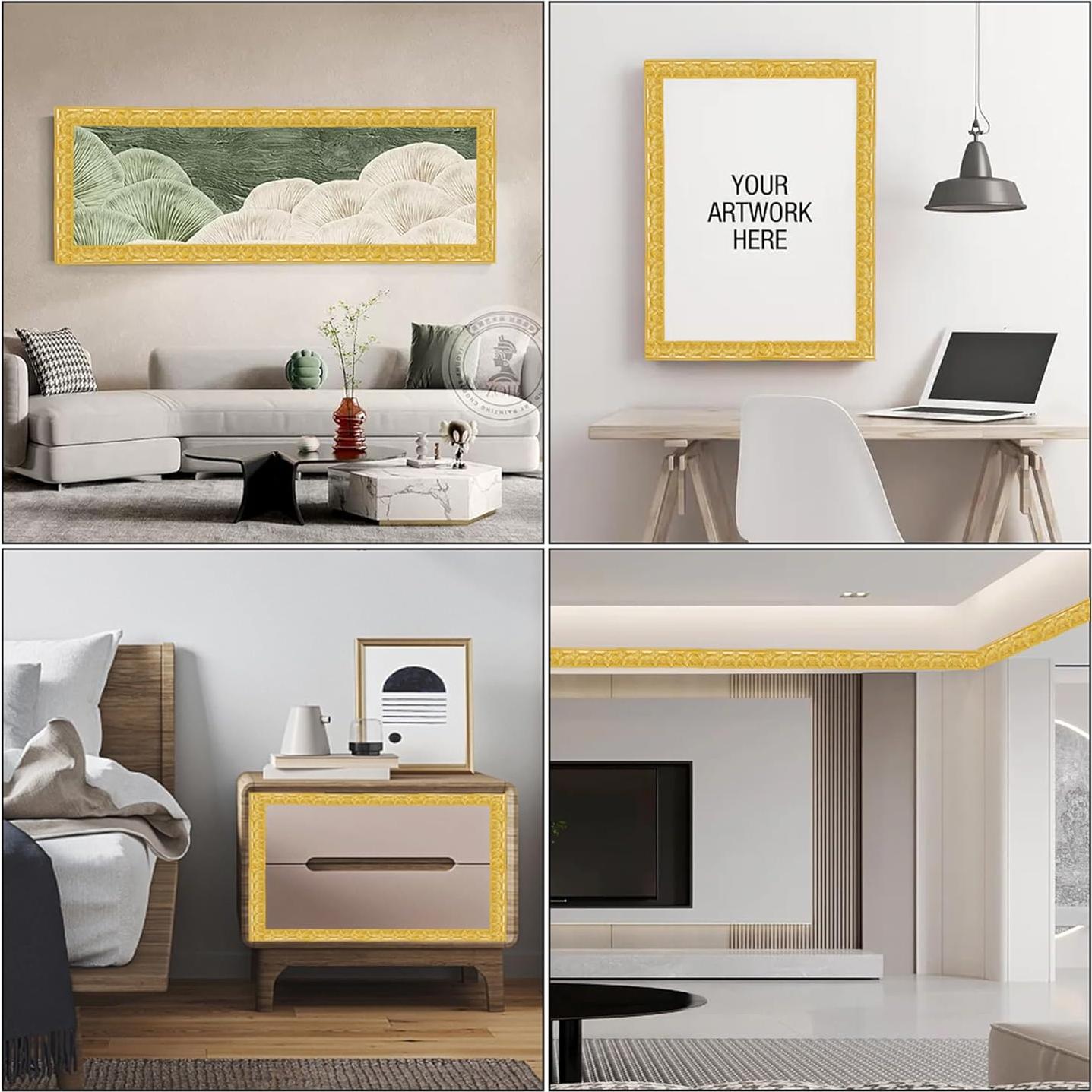 Moldura Autoadhesiva Flexible Leenevs 3m Dorado PVC