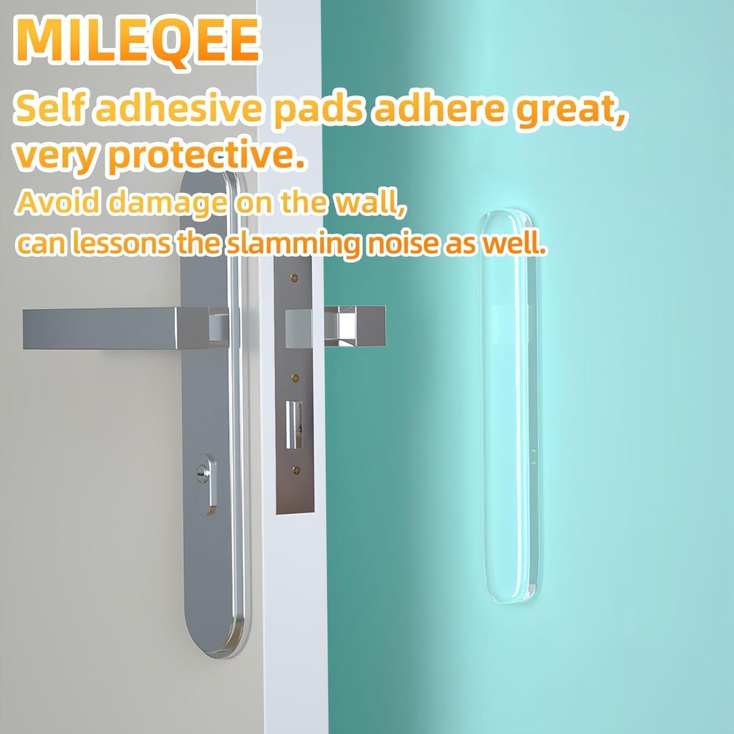 10 Tiras Protectores Transparentes MILEQEE para Puertas y Muebles