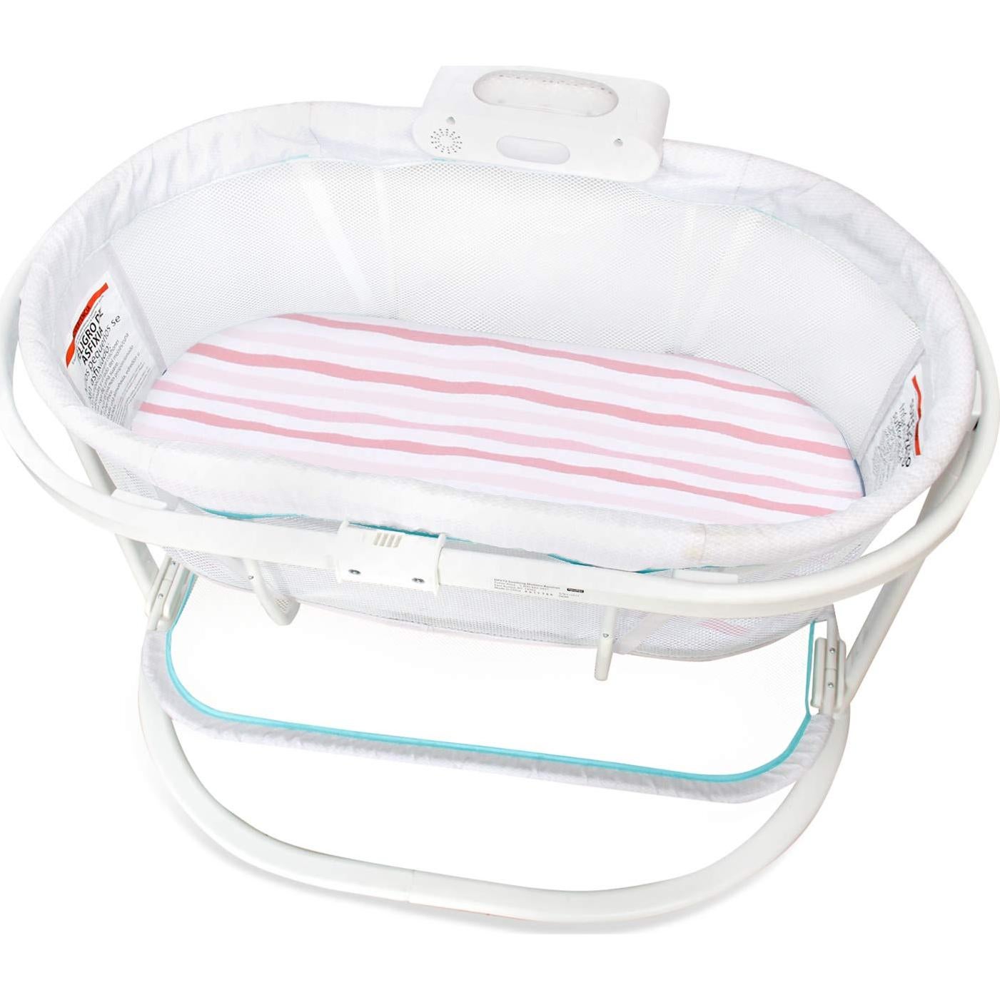 Sábanas para Cuna Biloban 2 Piezas Algodón Rosa Corazón