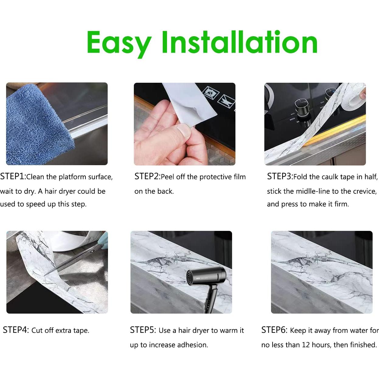 Cinta de Sellado Autoadhesiva FanSiVoKe 3.2m PVC Impermeable