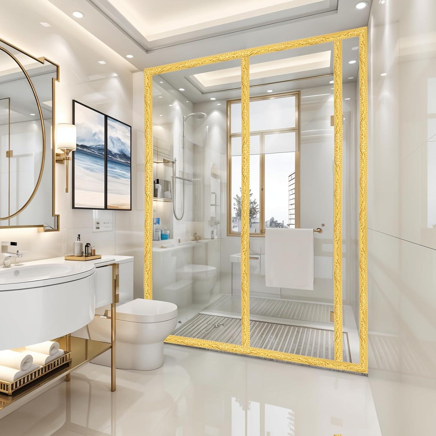 Moldura Flexible Autoadhesiva Mekueeex 5m PVC Oro 3.81cm