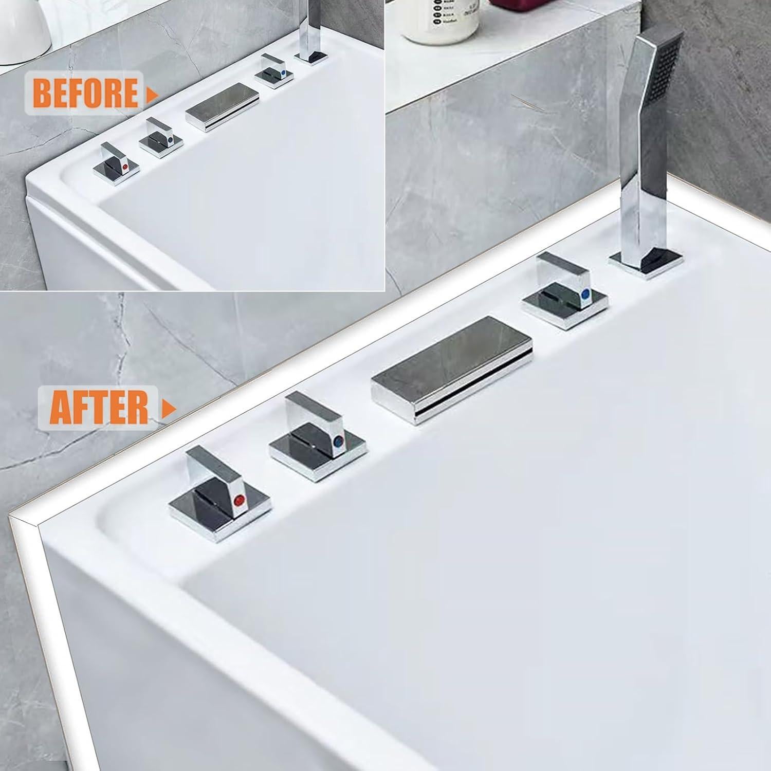 Tira de Sellado Flexible Autoadhesiva WOLAIYE 3m Blanca