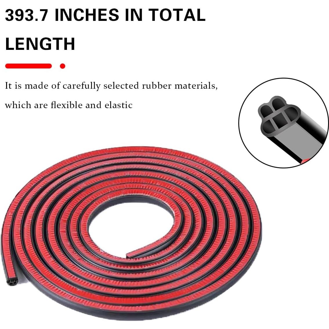 Tira de Sello Mandark 10m Doble Capa Goma Aislante Acústico