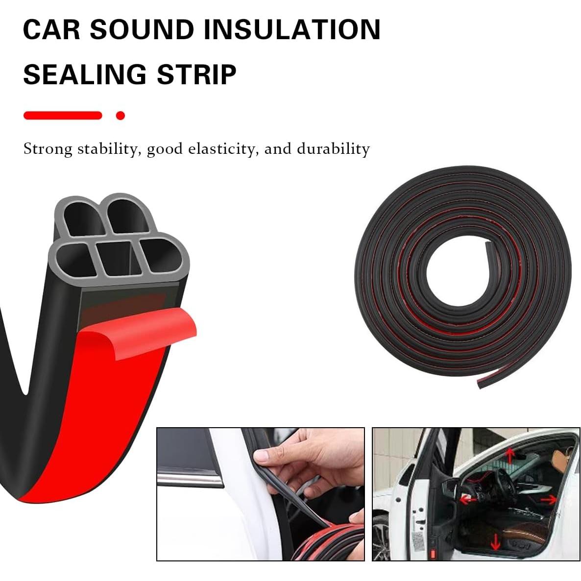 Tira de Sello Mandark 10m Doble Capa Goma Aislante Acústico