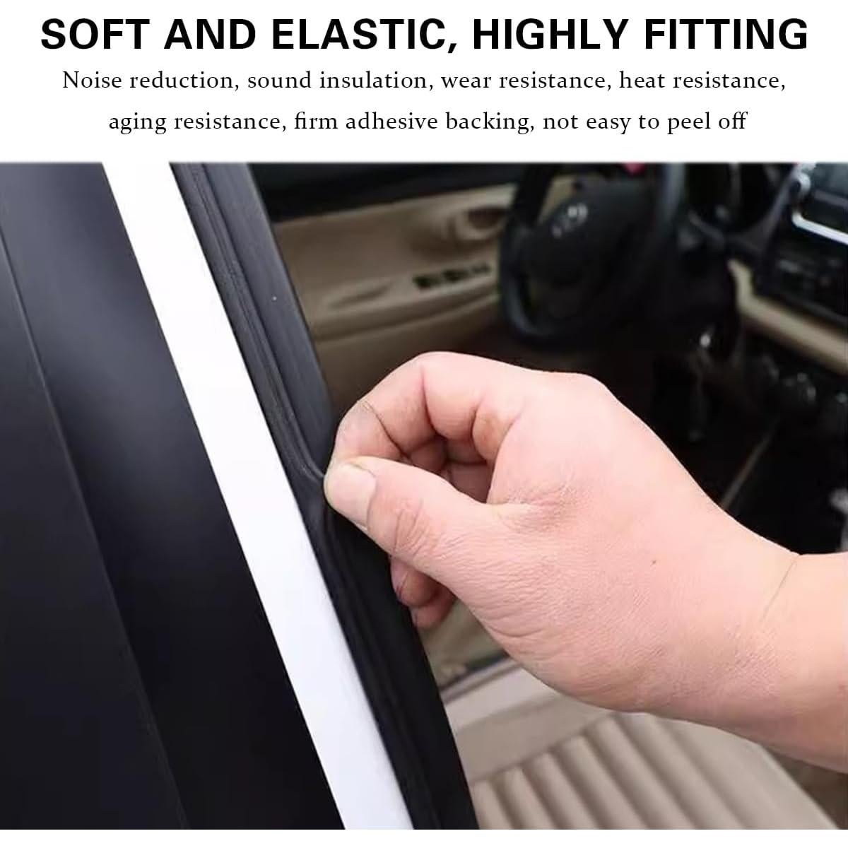 Tira de Sello Mandark 10m Doble Capa Goma Aislante Acústico