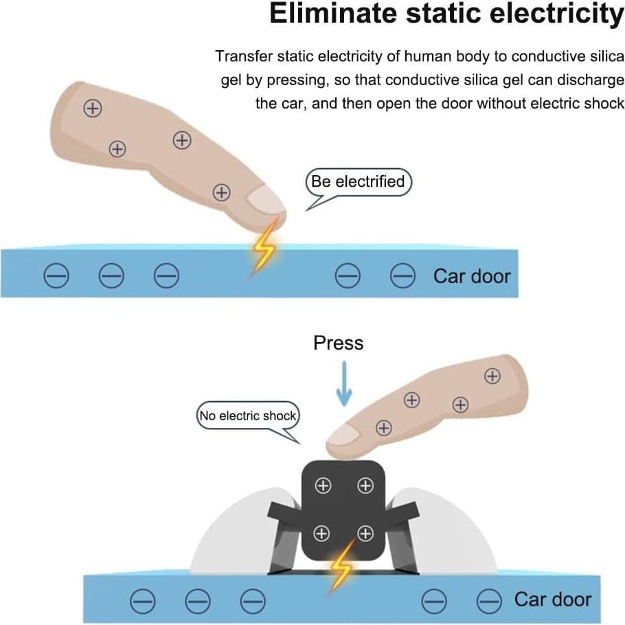 Protector de Bisel de Puerta DONGKER 4 Pcs Silicona Conductiva