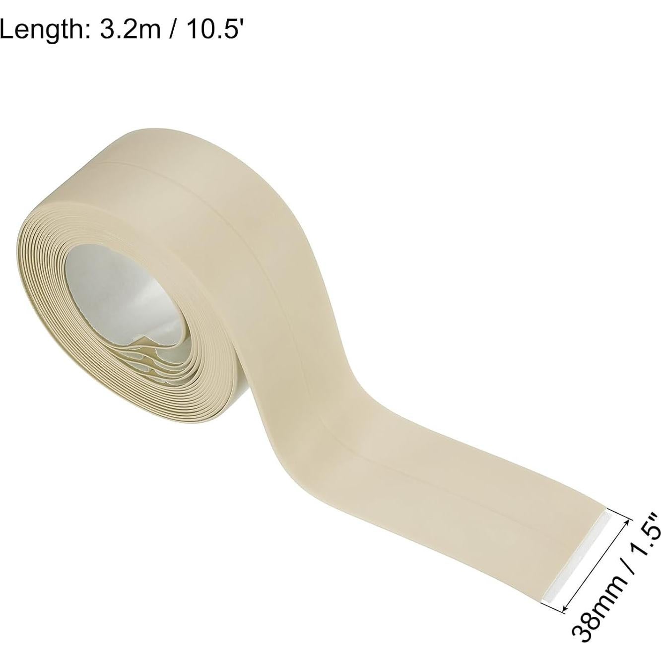 Cinta de Sellado Impermeable Autoadhesiva uxcell 38mm x 3.2m Beige