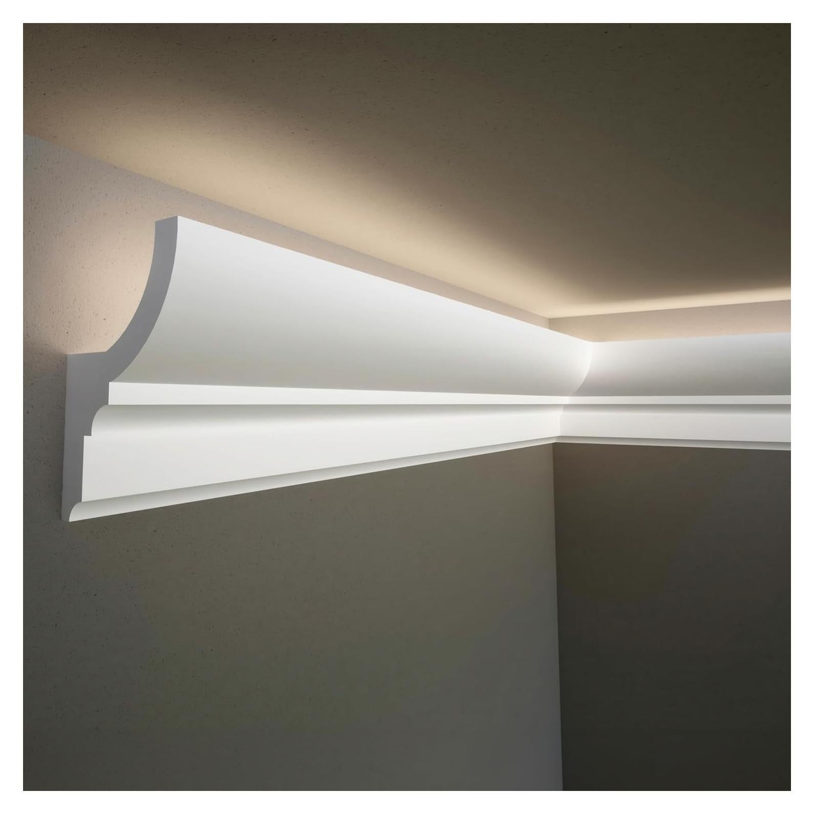 Juego de 7 Piezas de Moldura de Zócalo LED TUALCA 239.9 cm