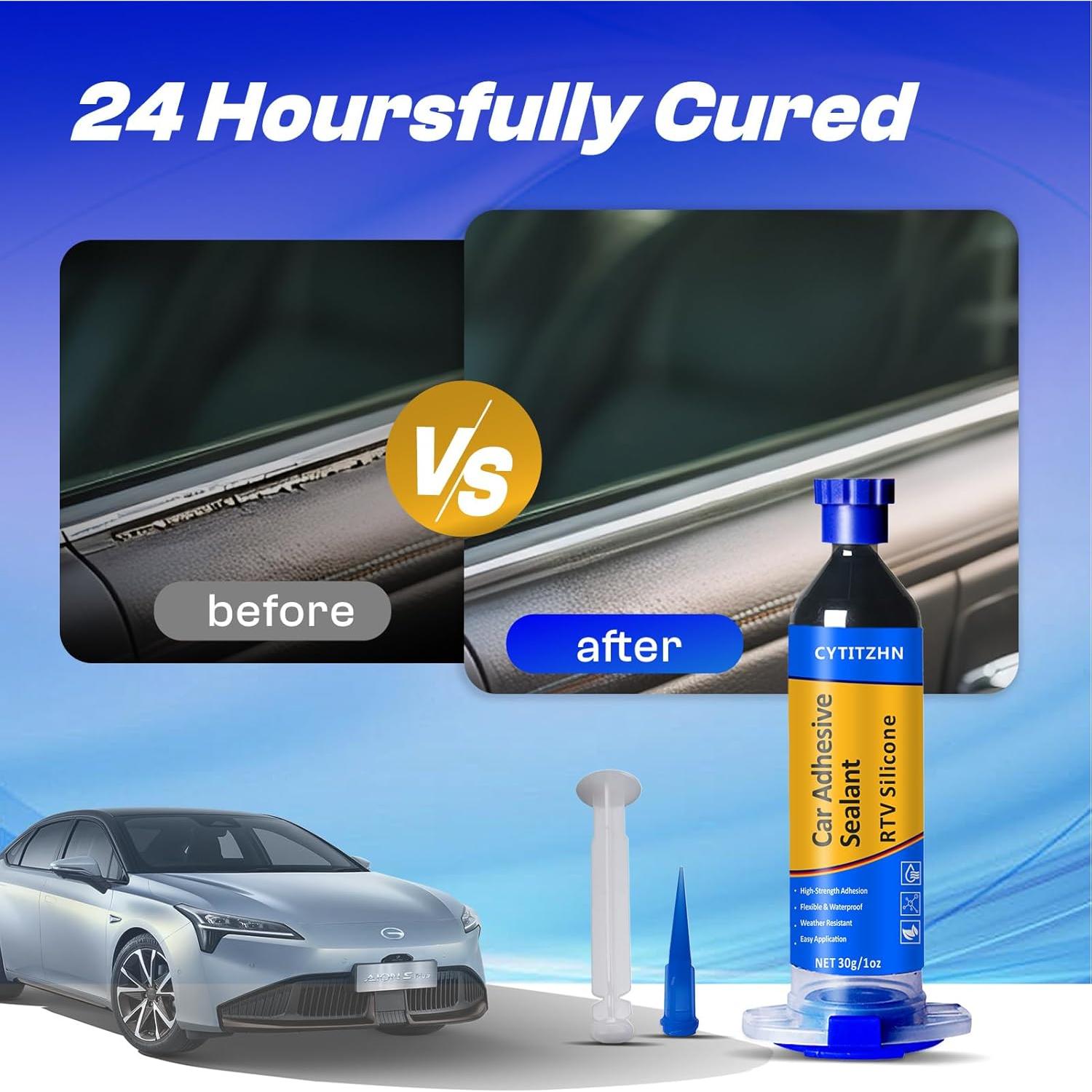 Sellador Adhesivo de Silicona RTV CYTITZHN 30g Negro Impermeable