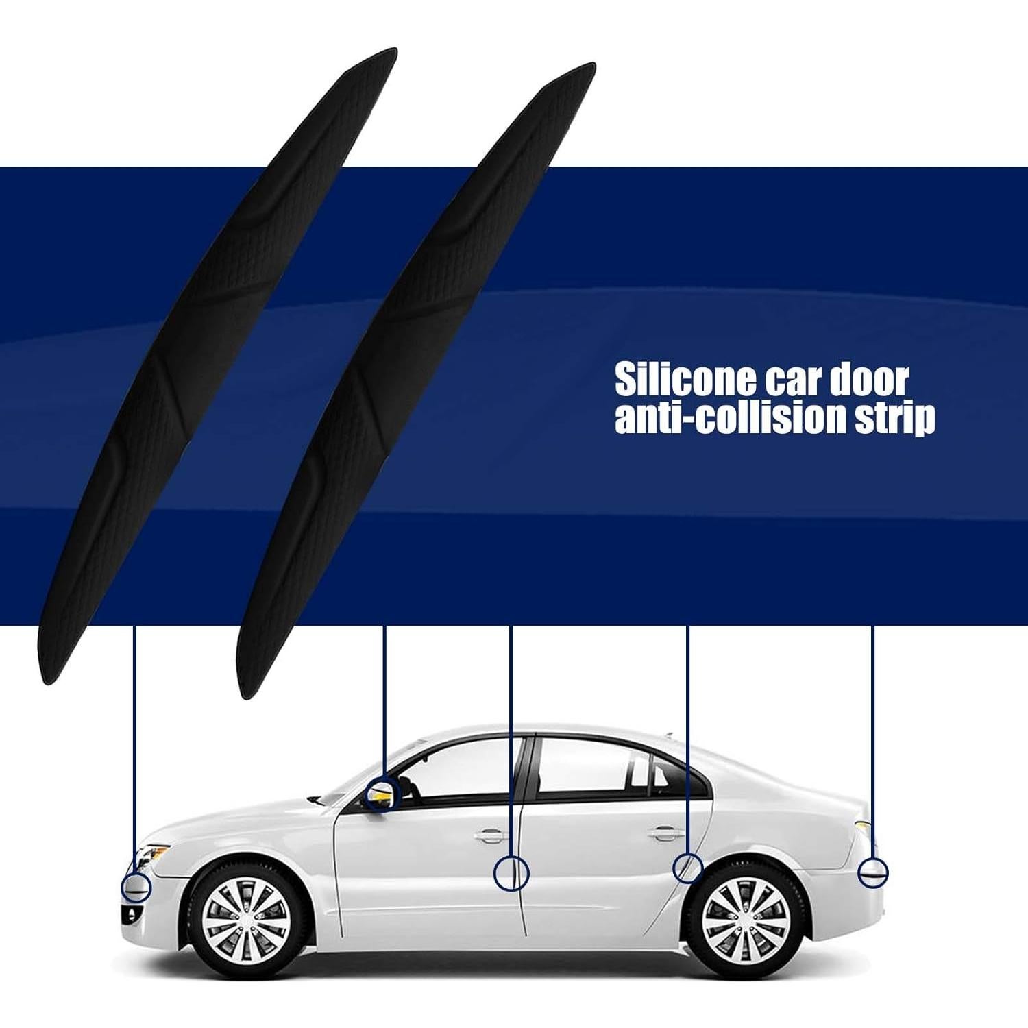 4 Protectores de Bordes de Puerta Micro Traders Gel Silicona