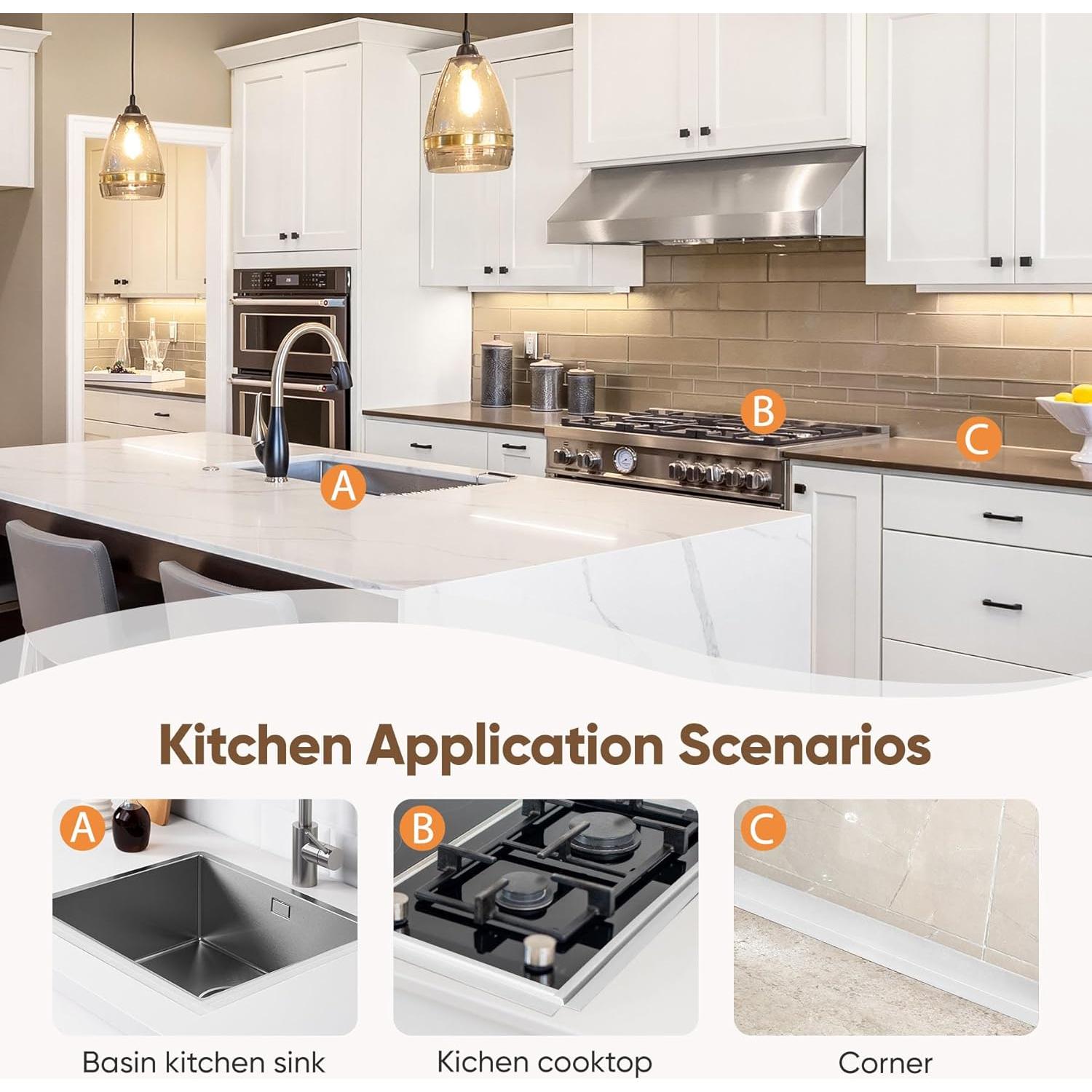 Cinta de Calafateo Autoadhesiva Blanca Effectlife 4 Rollos