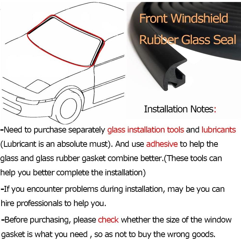 Junta de Parabrisas Tintvent 4m Goma EPDM para Coche y Camión