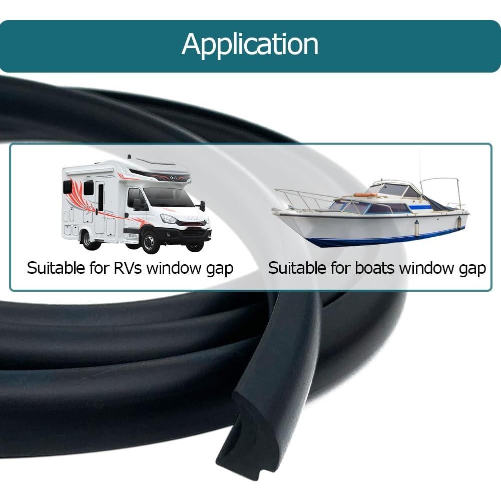 Sello de Ventana RV Tintvent 8m Goma Engrosada 1.27cm