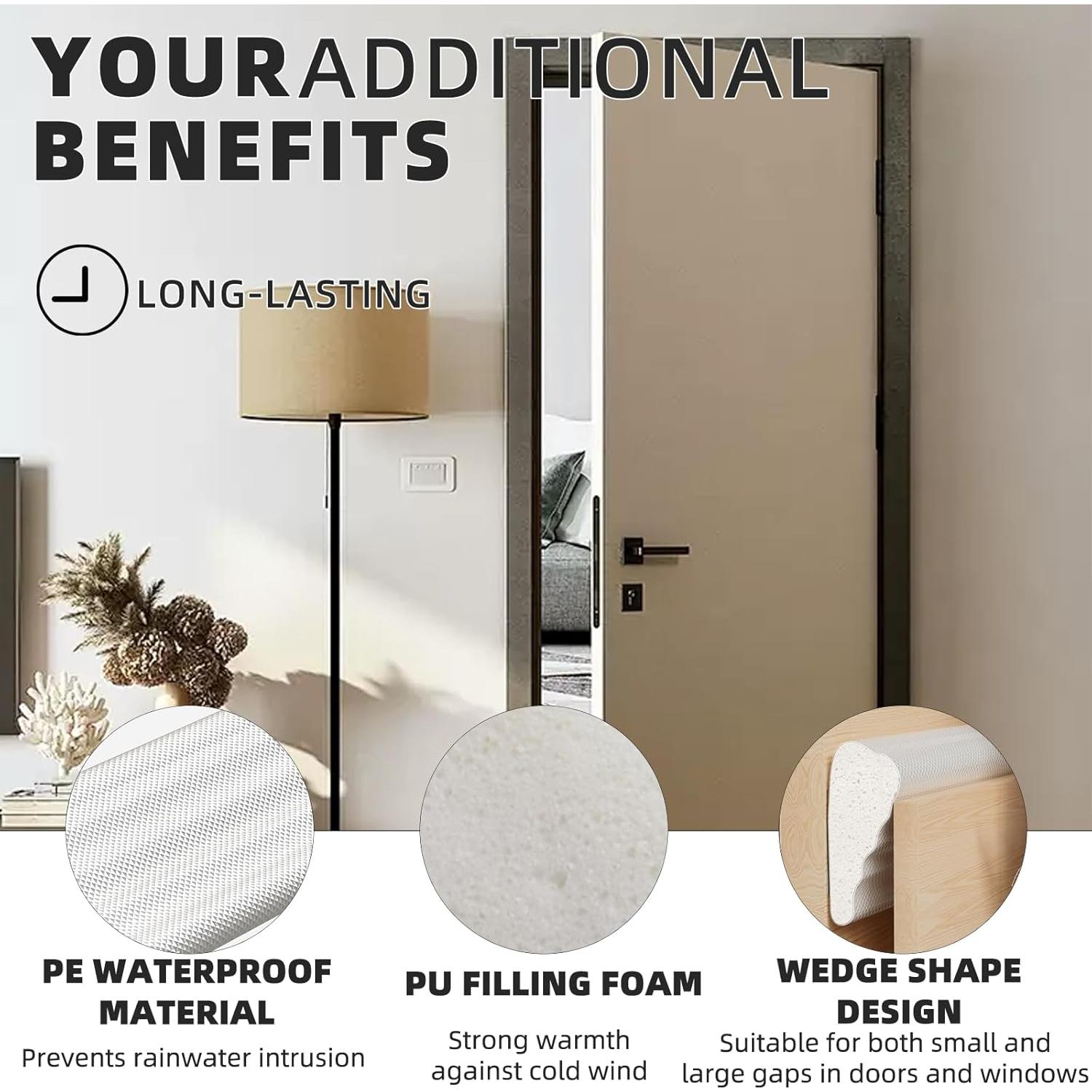 Sello de Puerta Aislante Conwang 4.98m Blanco Anticolisión